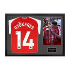 Viktor Gyökeres Signed Arsenal Champions Shirt Classic Frame (ACG Cert)