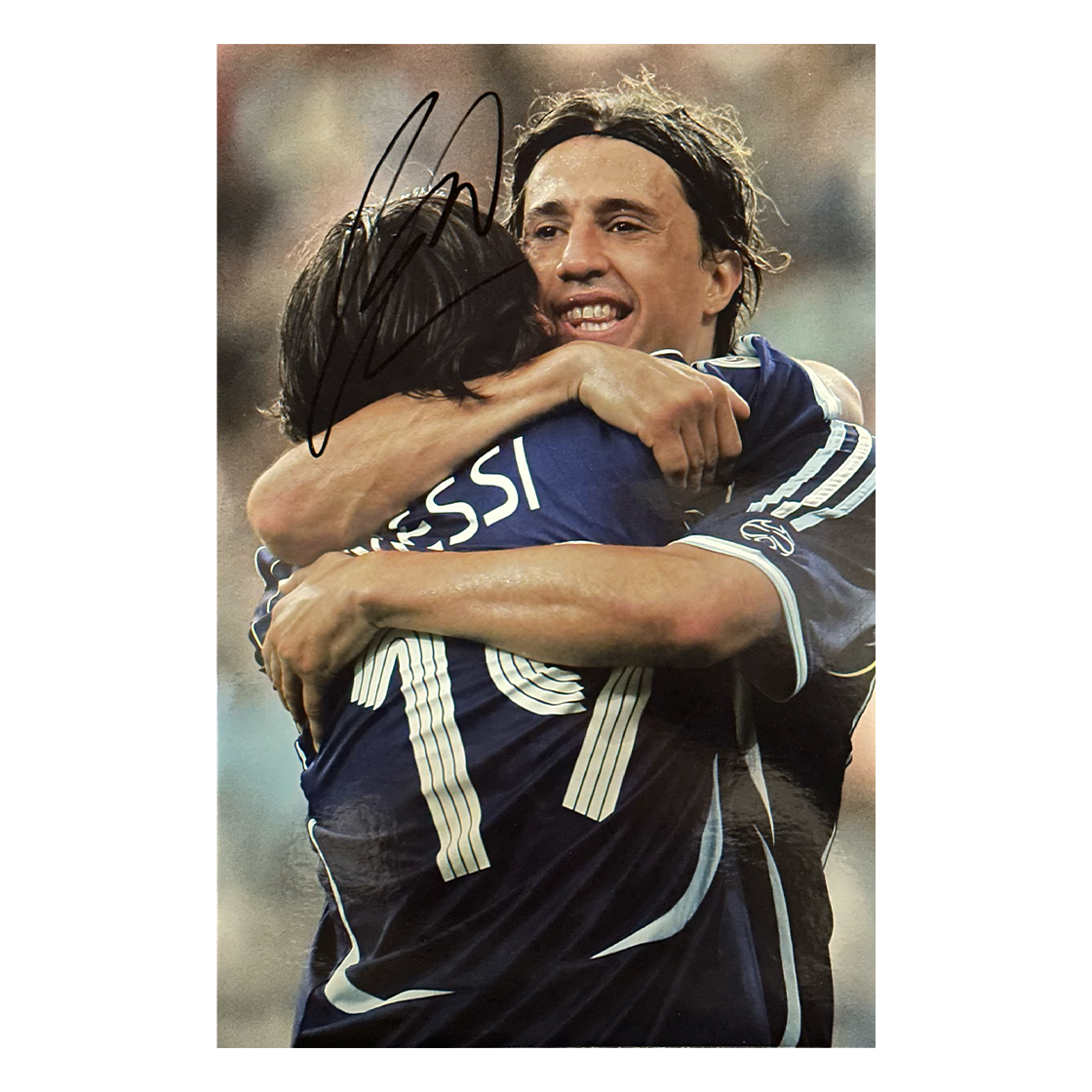 Hern‡n Crespo Signed Argentina 12x8 Image 2