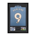 Erling Haaland Signed Manchester City Shirt Premium Frame (ACG)