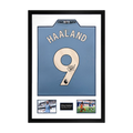 Erling Haaland Signed Manchester City Shirt Premium Frame (ACG)