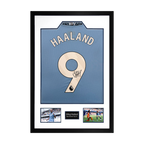 Erling Haaland Signed Manchester City Shirt Premium Frame (ACG)