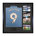 Erling Haaland Signed Manchester City Shirt Elite Frame (ACG)