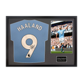 Erling Haaland Signed Manchester City Shirt Classic Frame (ACG)