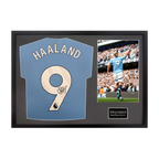 Erling Haaland Signed Manchester City Shirt Classic Frame (ACG)