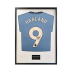Erling Haaland Signed Manchester City Shirt Standard Frame (ACG)