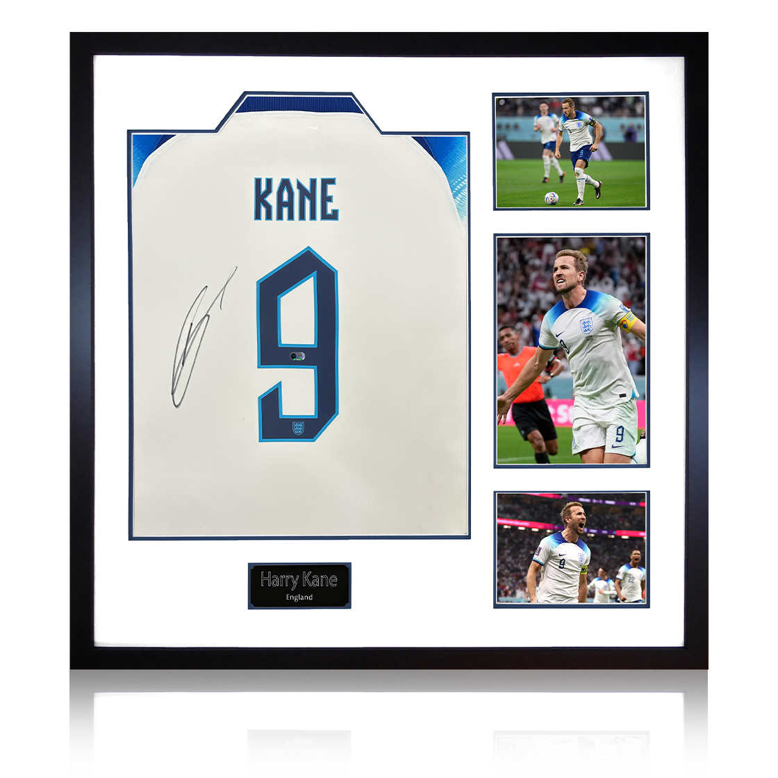 Harry Kane Signed England Shirt Elite Frame (ACG Cert)
