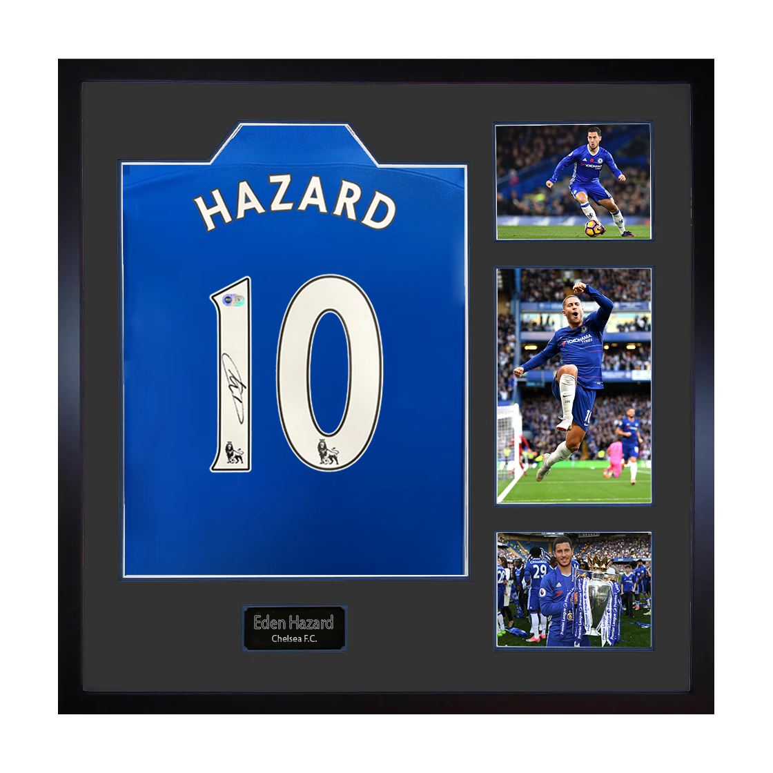 Eden Hazard Signed Chelsea Elite Frame