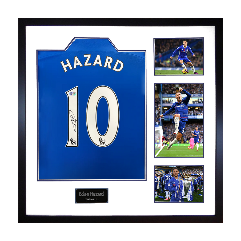 Eden Hazard Signed Chelsea Elite Frame