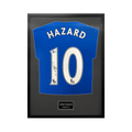 Eden Hazard Signed Chelsea Standard Frame