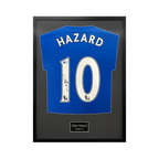 Eden Hazard Signed Chelsea Standard Frame