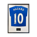 Eden Hazard Signed Chelsea Standard Frame