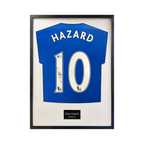 Eden Hazard Signed Chelsea Standard Frame