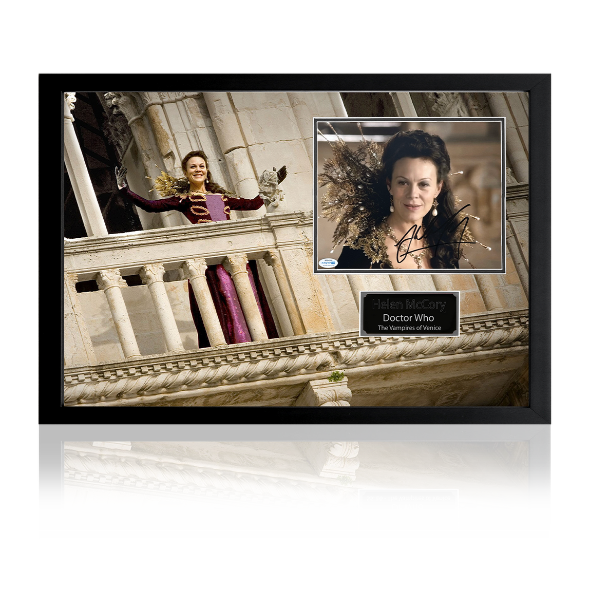 Helen McCrory Signed Dr Who Display The Fan Cave Memorabilia