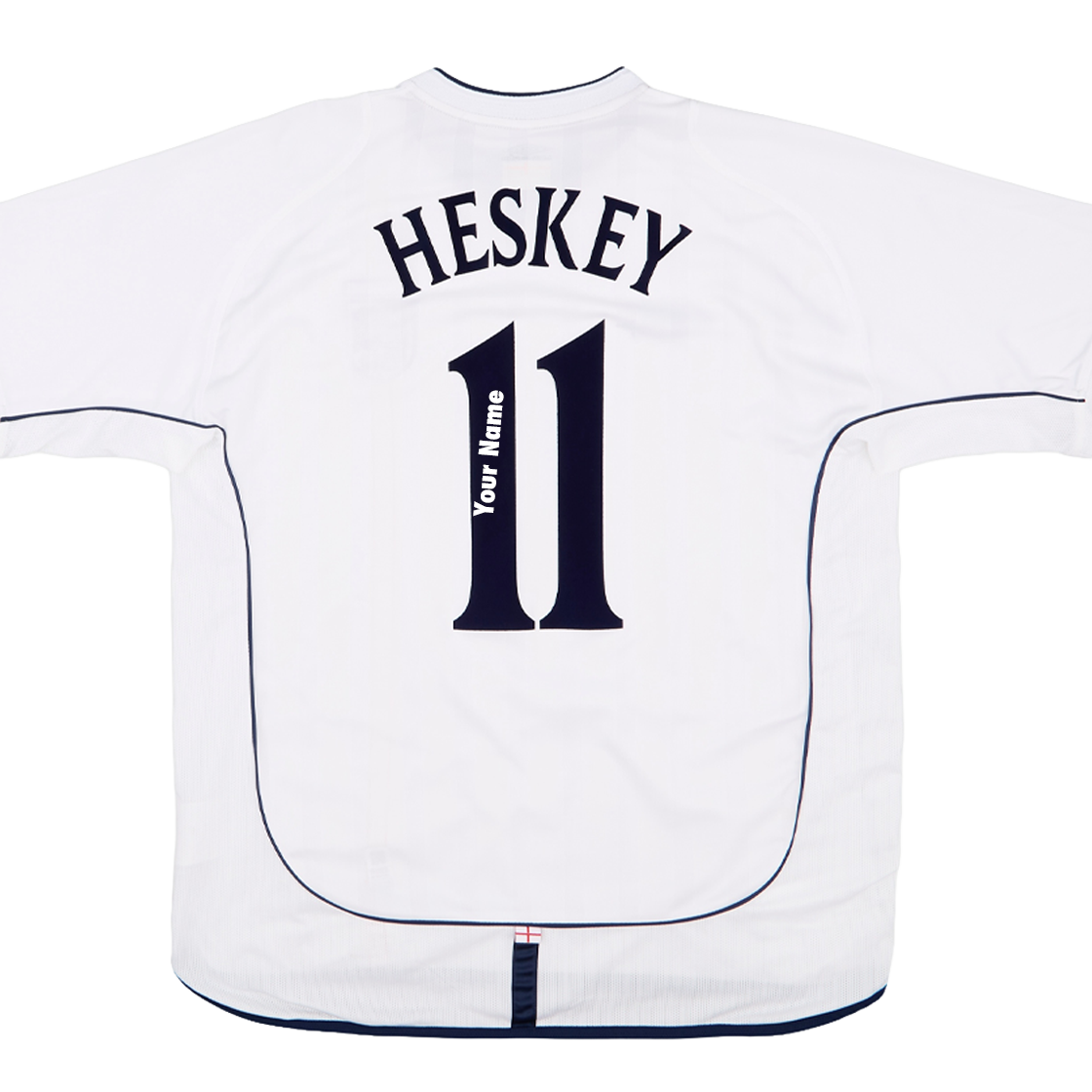 Emile Heskey Signed & Dedicated England Shirt