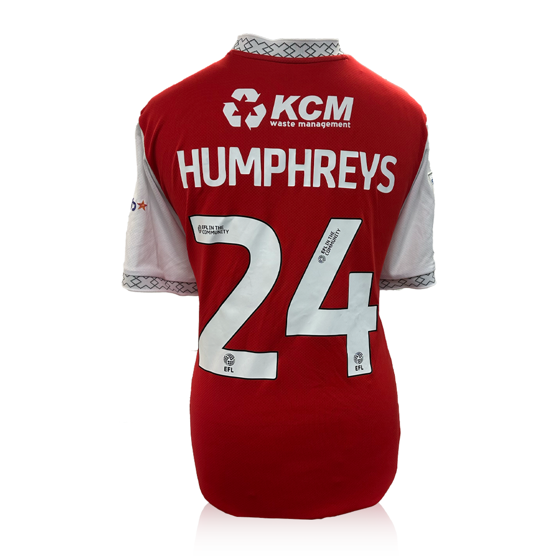 Cameron Humphreys Match-Issue Rotherham United Shirt