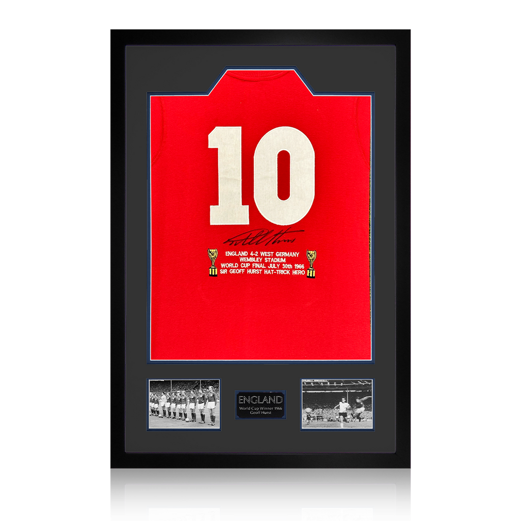 Geoff Hurst Signed England '66 Shirt Premium Frame