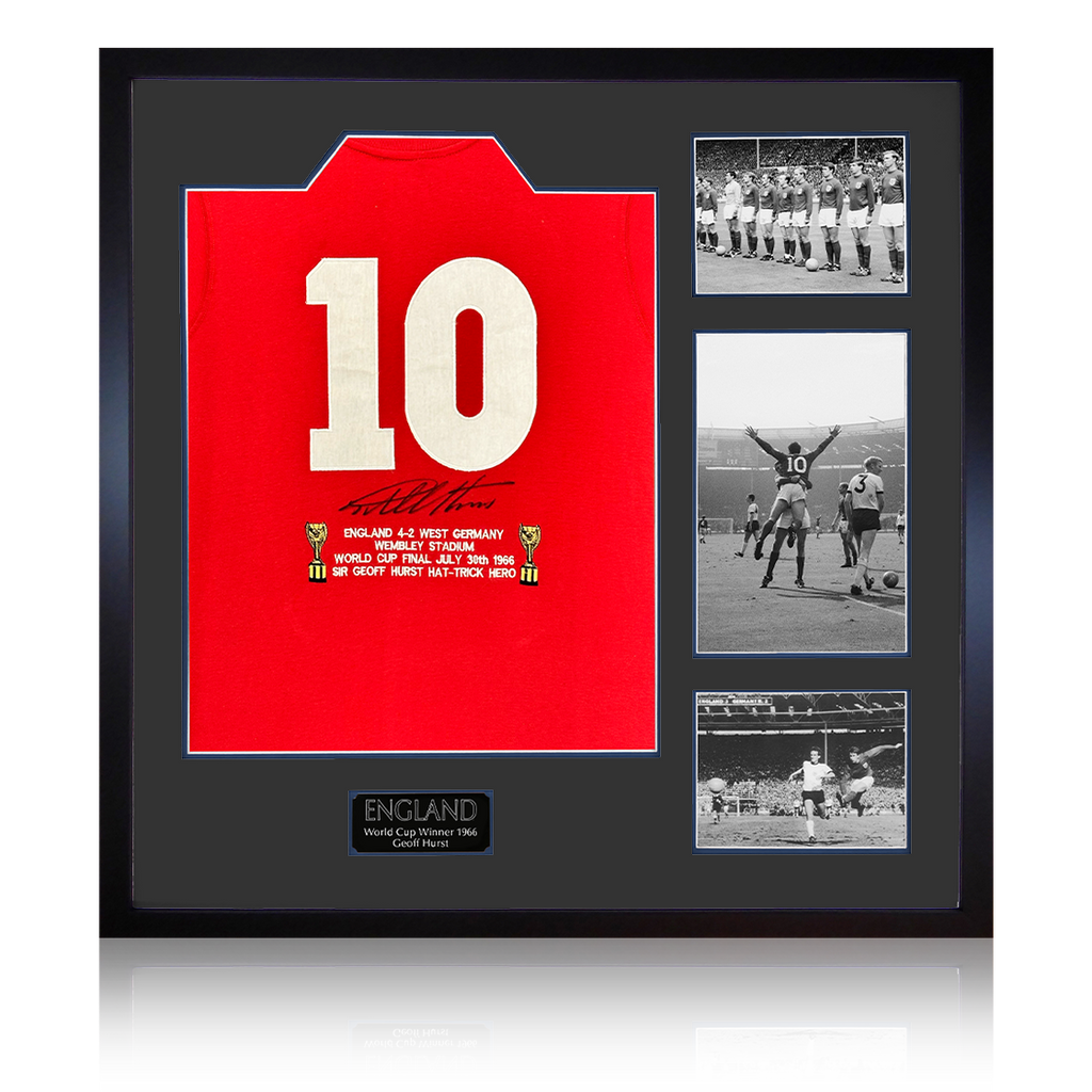 Geoff Hurst Signed England '66 Shirt Elite Frame
