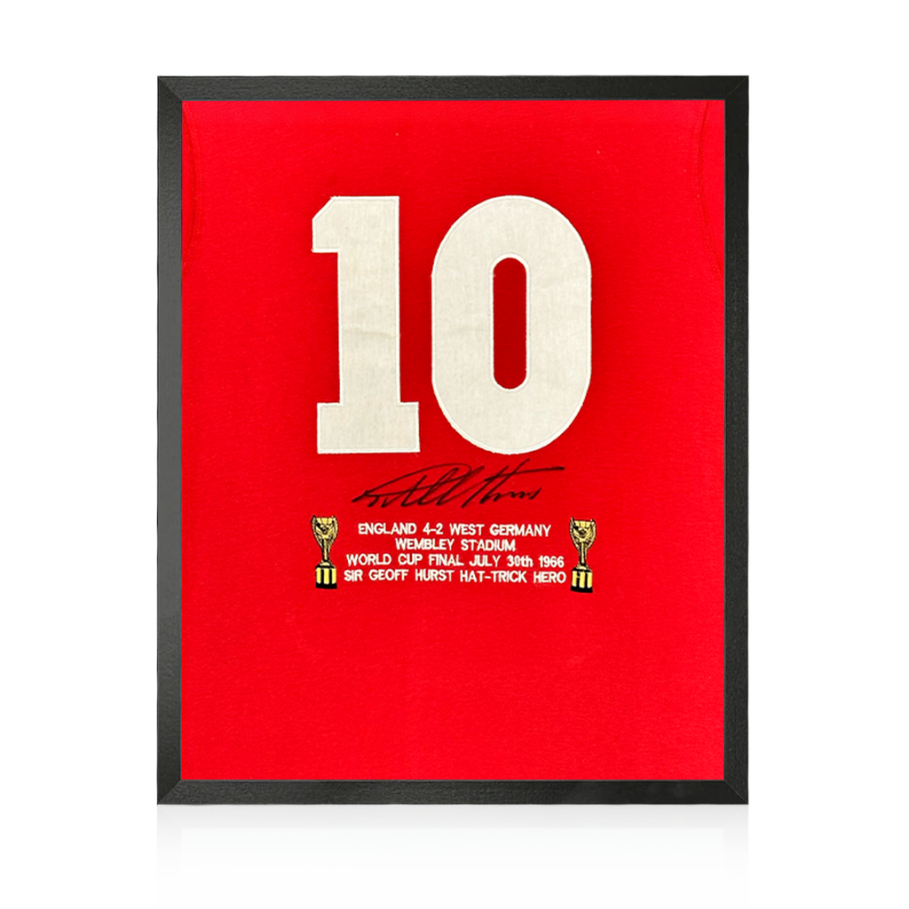 Weekly Auction: Geoff Hurst Signed England '66 Shirt Small Display