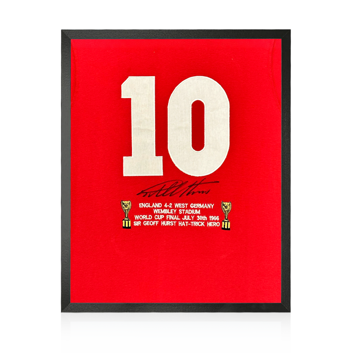 Weekly Auction: Geoff Hurst Signed England '66 Shirt Small Display