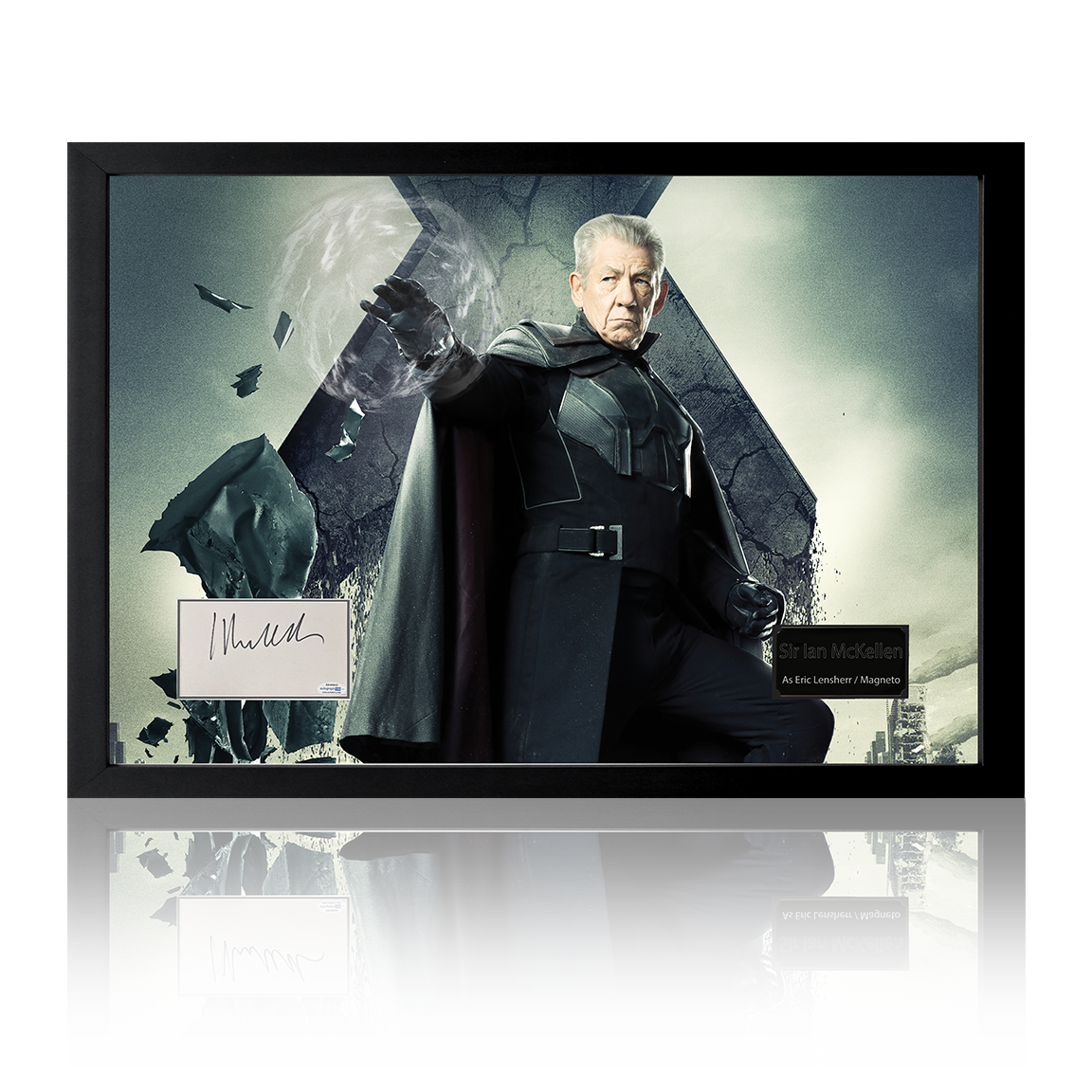 Sir Ian McKellen Signed X-Men Iconic Frame (ACOA)