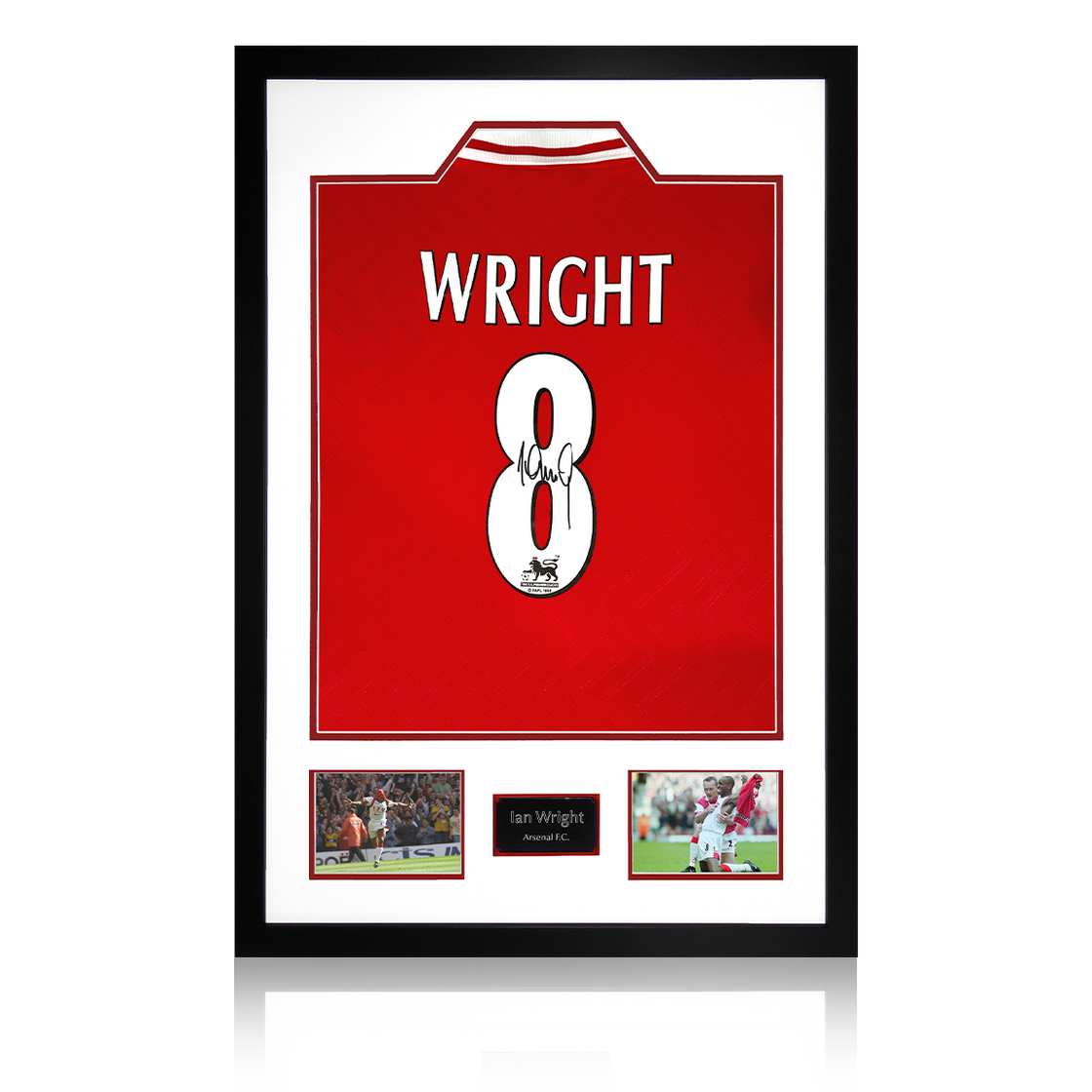 Ian Wright Signed 97' Arsenal Premium Frame
