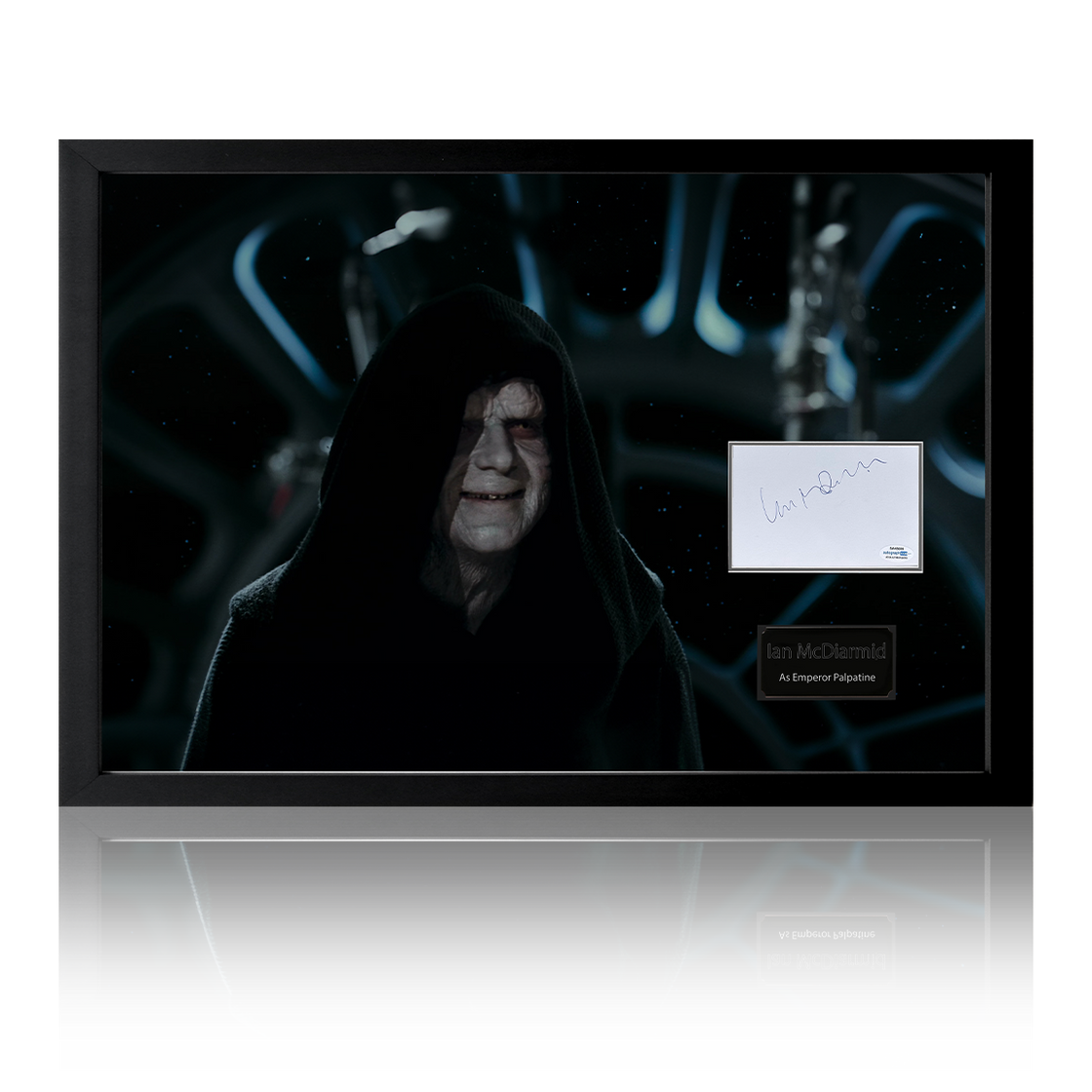 Ian McDiarmid The Emperor Signed Star Wars Framed Display (ACOA)
