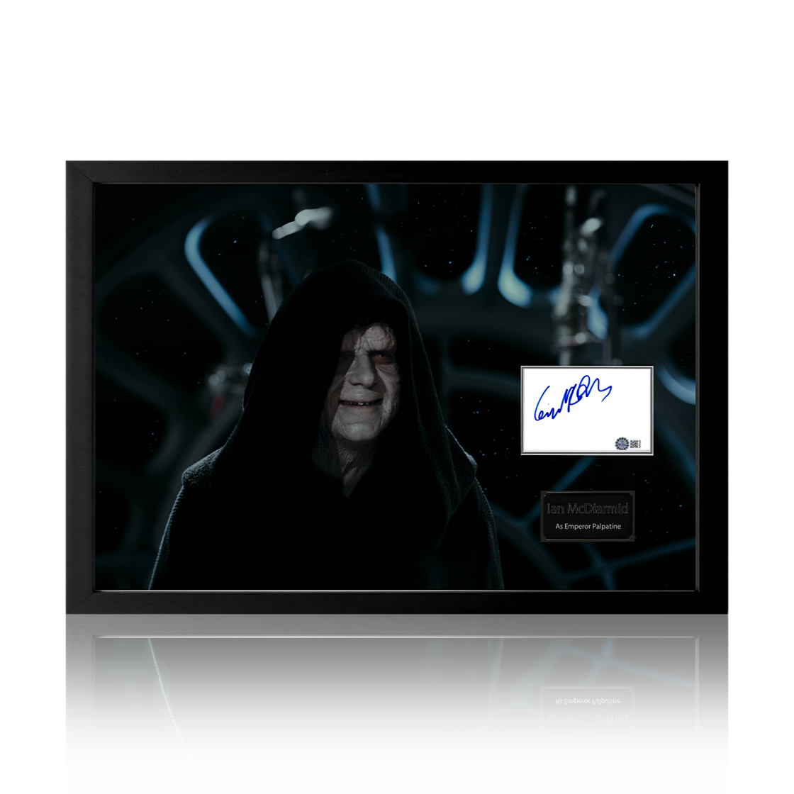 Ian McDiarmid Signed The Emperor Star Wars Iconic Frame (AFTAL Authentication)