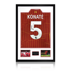 Ibrahima Konaté Signed Liverpool Shirt Premium Frame (ACG Cert)