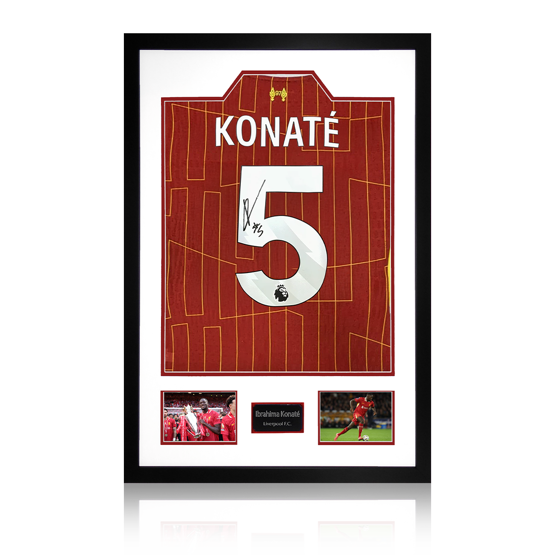 Ibrahima Konaté Signed Liverpool Shirt Premium Frame (ACG Cert)