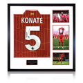 Ibrahima Konaté Signed Liverpool Shirt Elite Frame (ACG Cert)