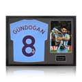 Ilkay Gundogan Signed 20/21 Manchester City Shirt Classic Frame