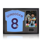 Ilkay Gundogan Signed 20/21 Manchester City Shirt Classic Frame