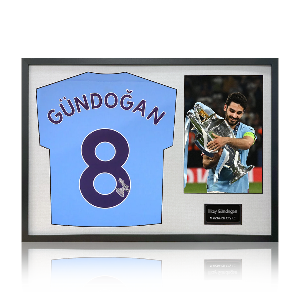 Ilkay Gundogan Signed 20/21 Manchester City Shirt Classic Frame