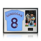 Ilkay Gundogan Signed 20/21 Manchester City Shirt Classic Frame
