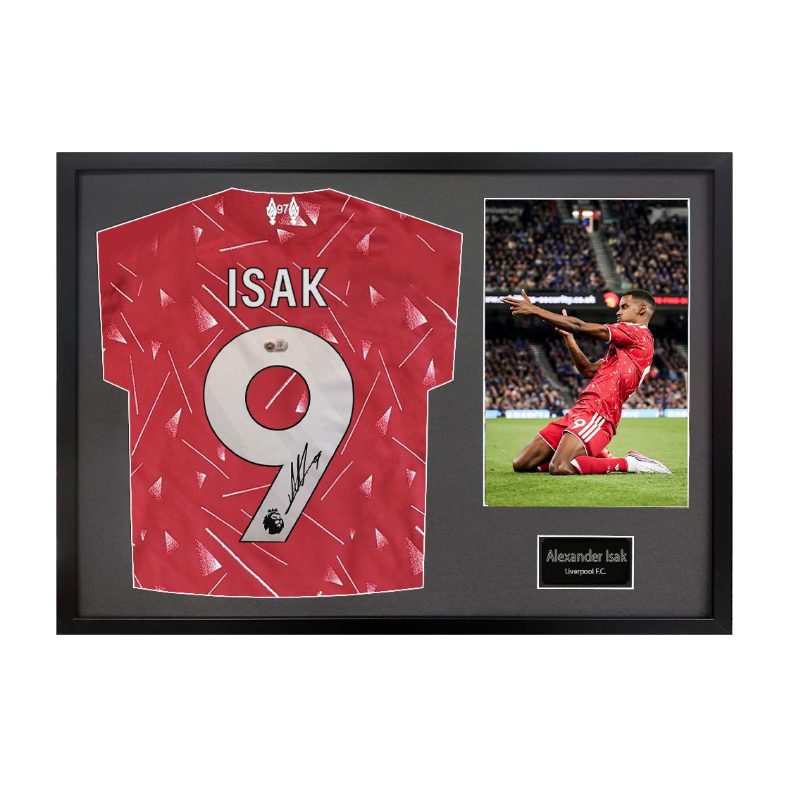 Alexander Isak Signed Liverpool Shirt Classic Frame (ACG Cert)