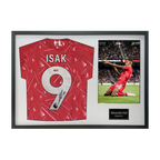 Alexander Isak Signed Liverpool Shirt Classic Frame (ACG Cert)