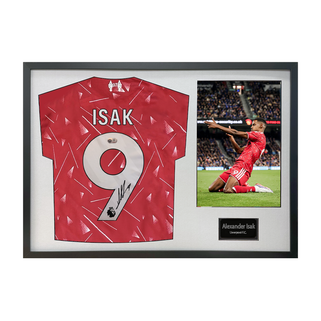 Alexander Isak Signed Liverpool Shirt Classic Frame (ACG Cert)