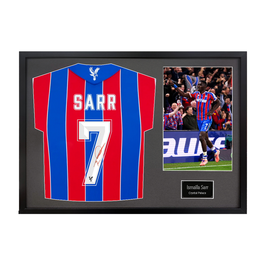 Ismaïla Sarr Signed Crystal Palace Shirt Classic Frame (ACG Cert)