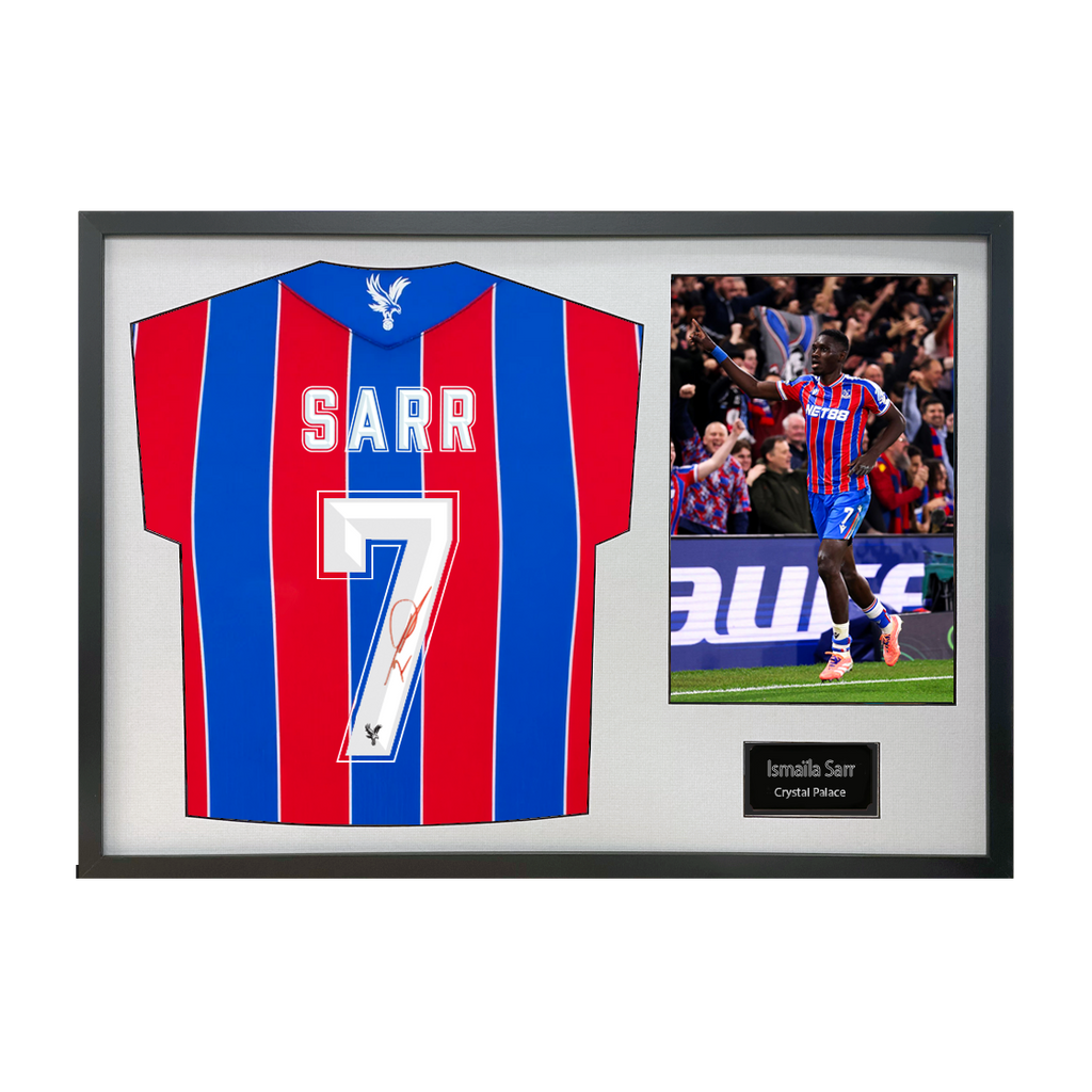 Ismaïla Sarr Signed Crystal Palace Shirt Classic Frame (ACG Cert)