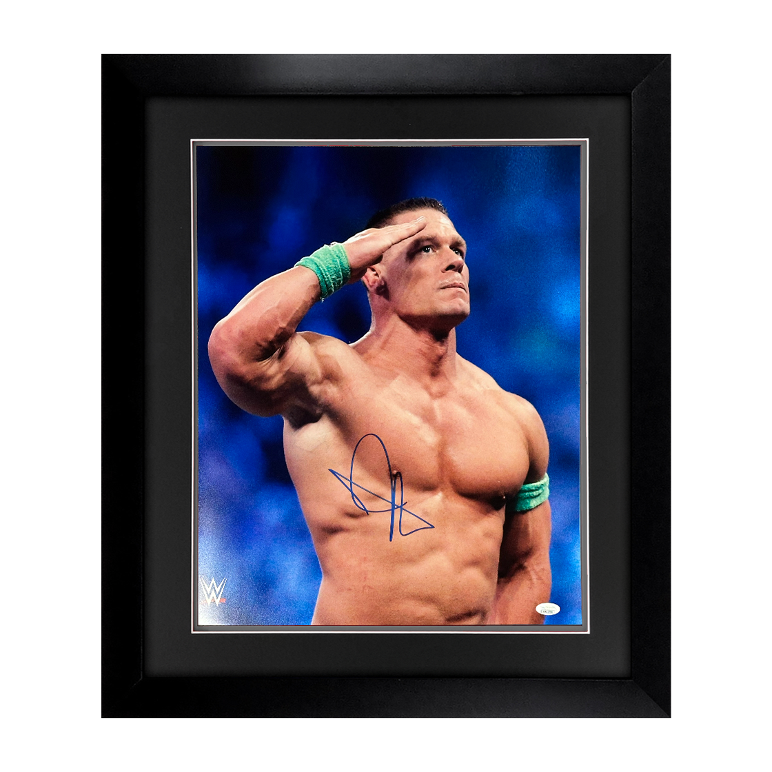 John Cena Signed 20x16 Image Deluxe Mount Frame (JSA)