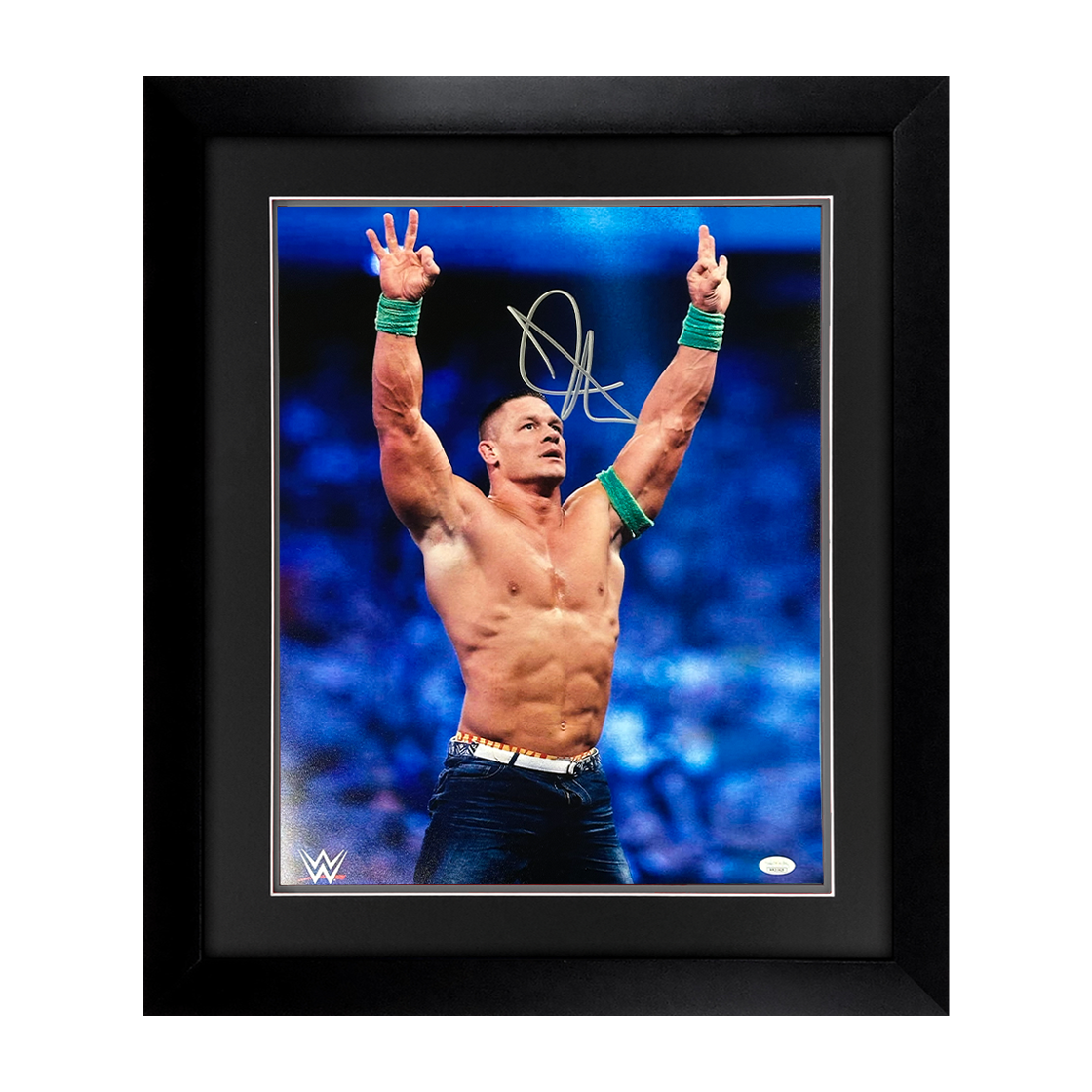 John Cena Signed 20x16 Image Deluxe Mount Frame (JSA)