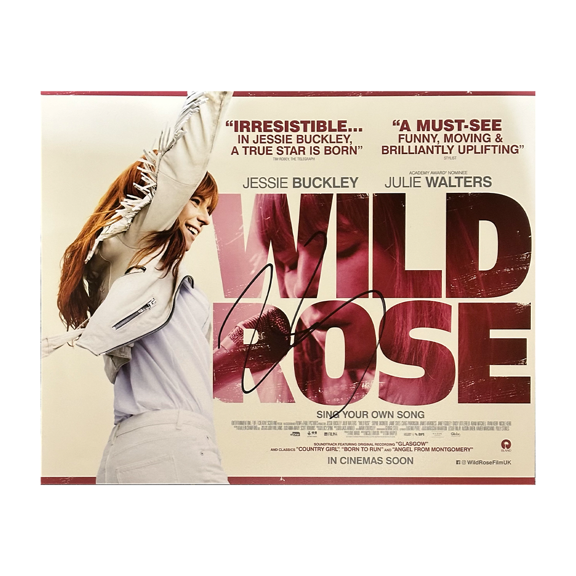 Jessie Buckley Signed 10x8 Wild Rose Image