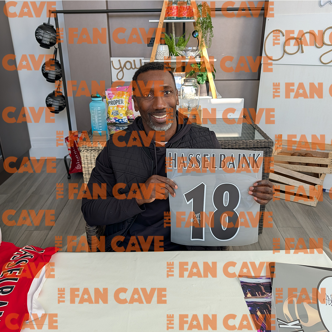 Jimmy Floyd Hasselbaink Signed Middlesbrough Shirt Elite Frame