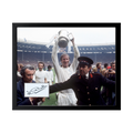 Jack Charlton Signed Leeds United Cut Deluxe Mount Frame