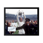 Jack Charlton Signed Leeds United Cut Deluxe Mount Frame