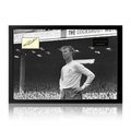 Jack Charlton Signed Leeds United Cut Iconic Frame