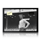 Jack Charlton Signed Leeds United Cut Iconic Frame