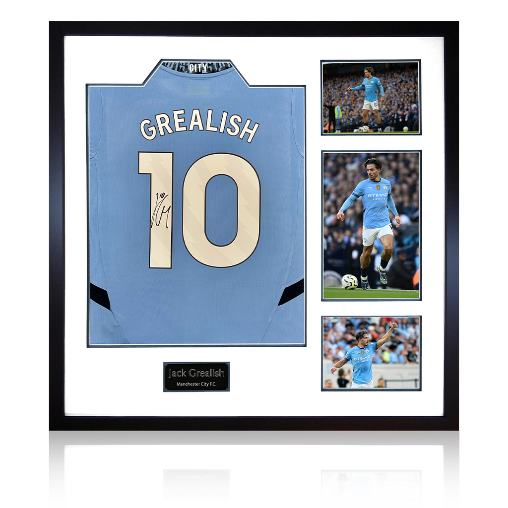 Jack Grealish Signed Manchester City 24/25 Shirt Elite Frame
