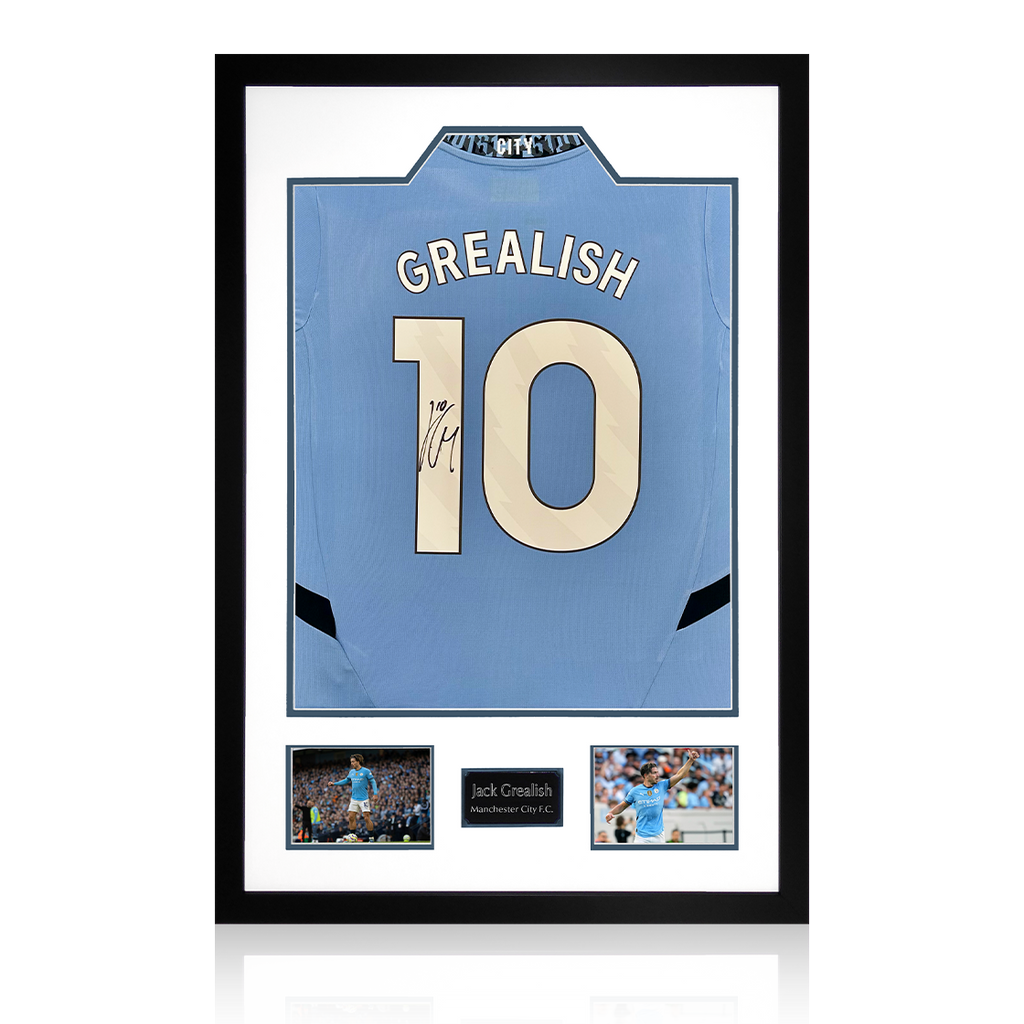 Jack Grealish Signed Manchester City 24/25 Shirt Premium Frame