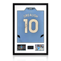 Jack Grealish Signed Manchester City 24/25 Shirt Premium Frame